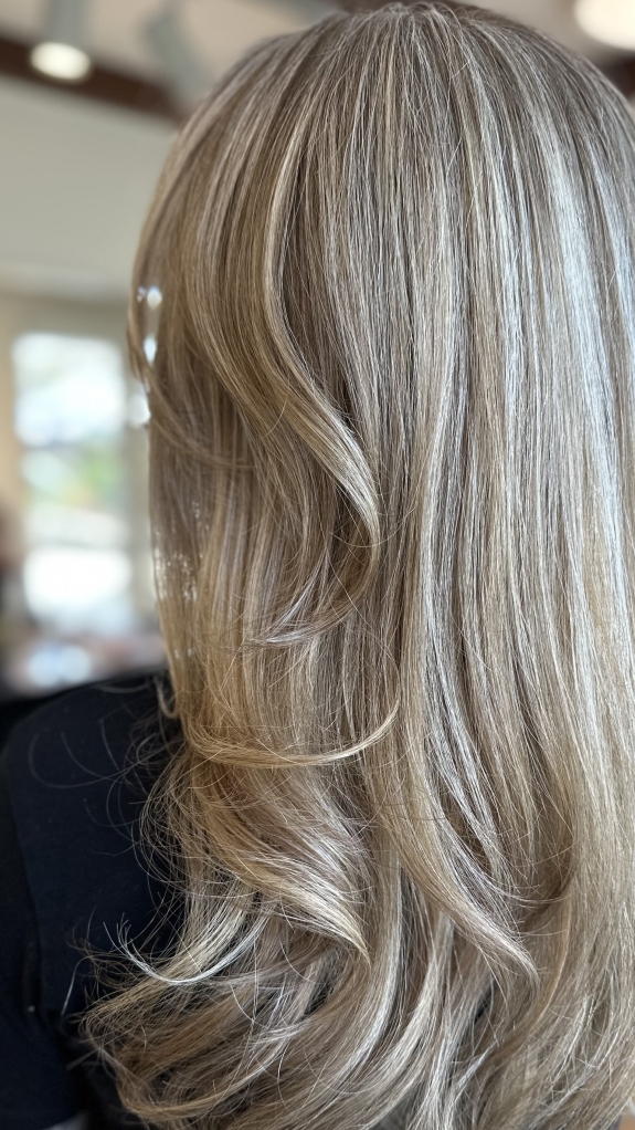 Reflekser, striber, babylights og highlights I langt hår