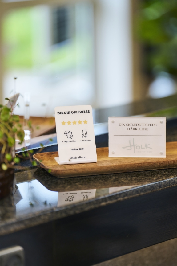 Indretning af frisør salon Holk Intercoiffure i kolding