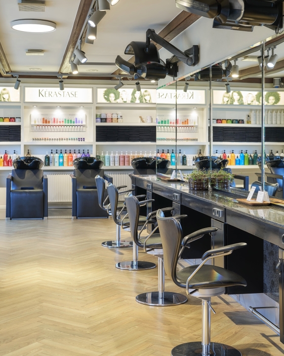 Indretning af frisør salon Holk Intercoiffure i kolding